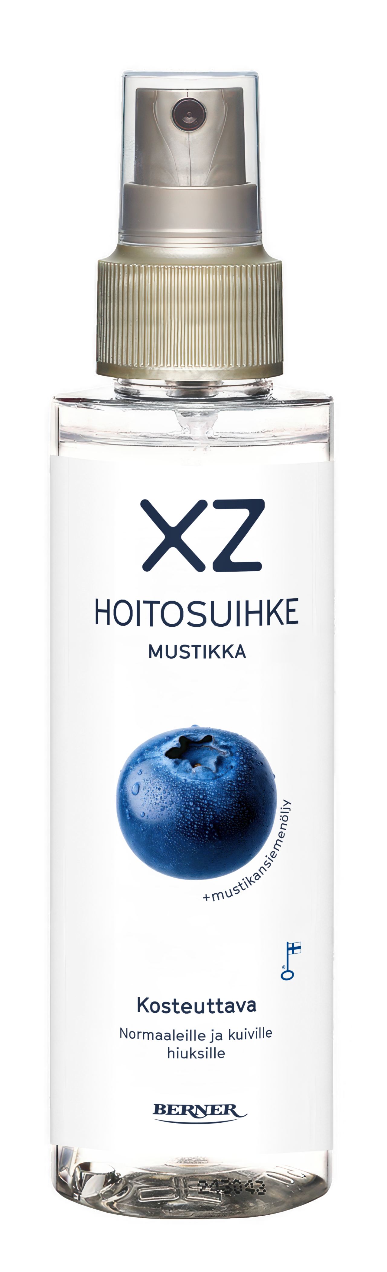 Kuvassa XZ Mustikka hoitosuihke 150 ml